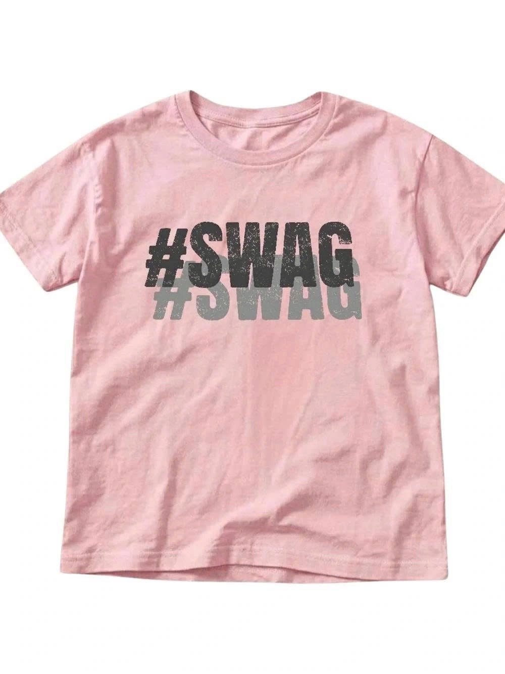 Girls' Pink #SWAG Graphic Tee